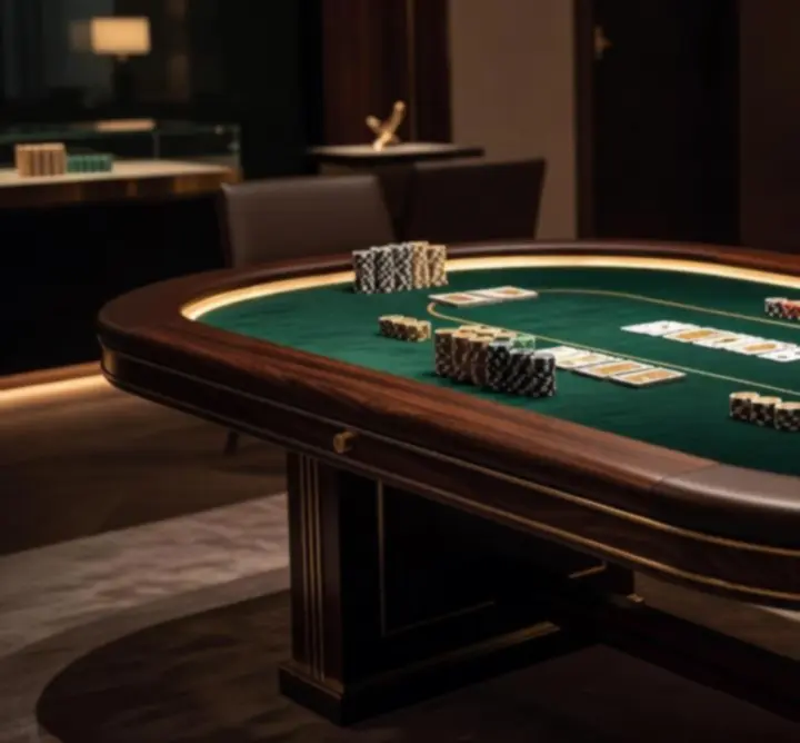 Ekskluzywne stoły pokerowe w różnych konfiguracjach ustawienia